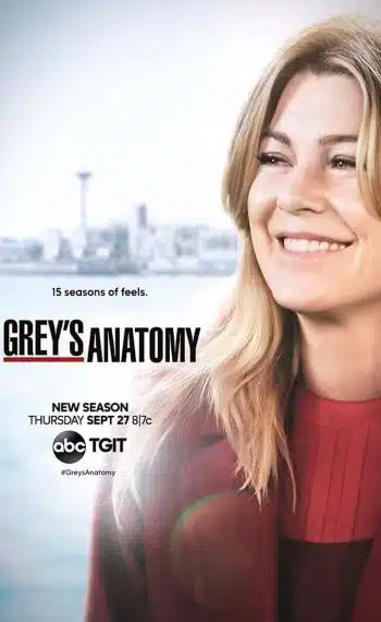 Il poster della quindicesima  stagione di Grey's Anatomy