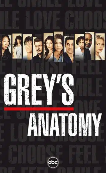 Il poster della terza stagione di Grey's Anatomy