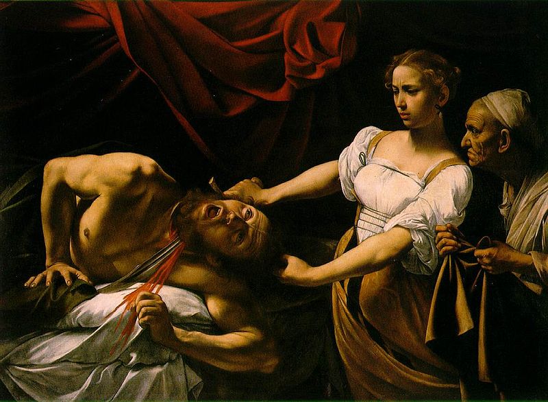 Caravaggio opere Giuditta e Oloferne