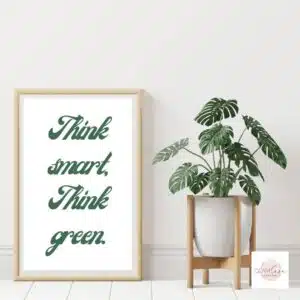 poster think smart think green